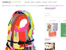 Tablet Screenshot of camillecloutier.com